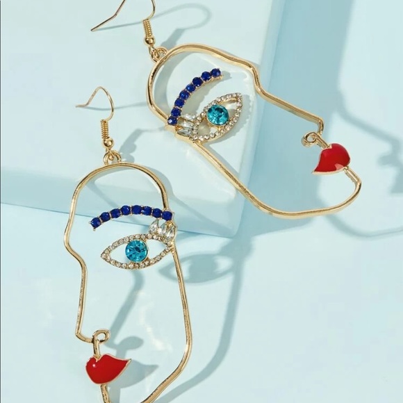 cosmicbabegalaxy Jewelry - Gemstone Figure Shaped Drop Earrings